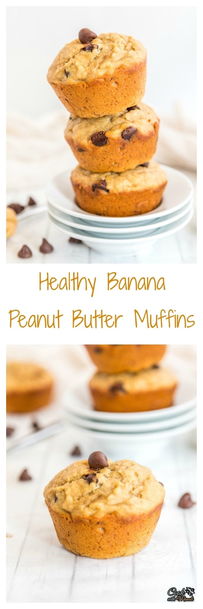 Healthy-Banana-Peanut-Butter-Muffins Collage-nocwm