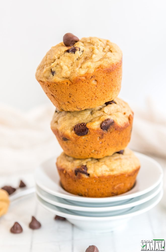 Healthy-Banana-Peanut-Butter-Muffins