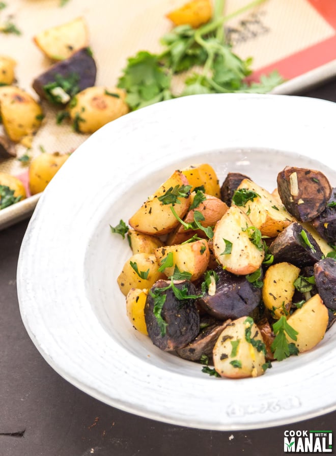 Herb Garlic Roasted Potatoes Recipe