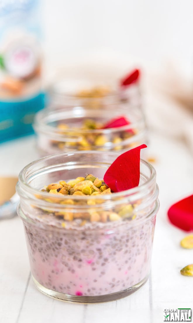 Rose Pistachio Chia Pudding