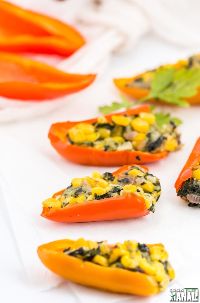 Stuffed Mini Peppers Vegetarian