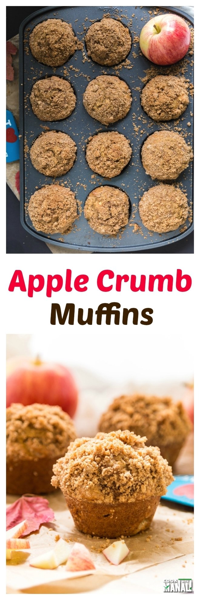 Apple Crumb Muffins Collage