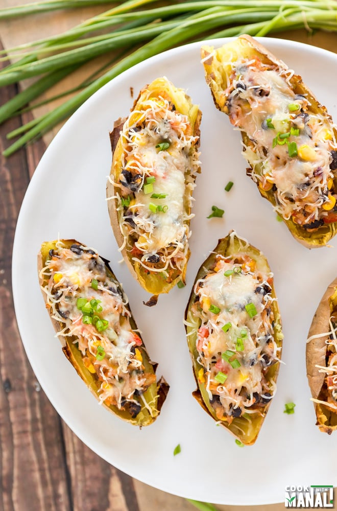 Loaded Sweet Potato Skins