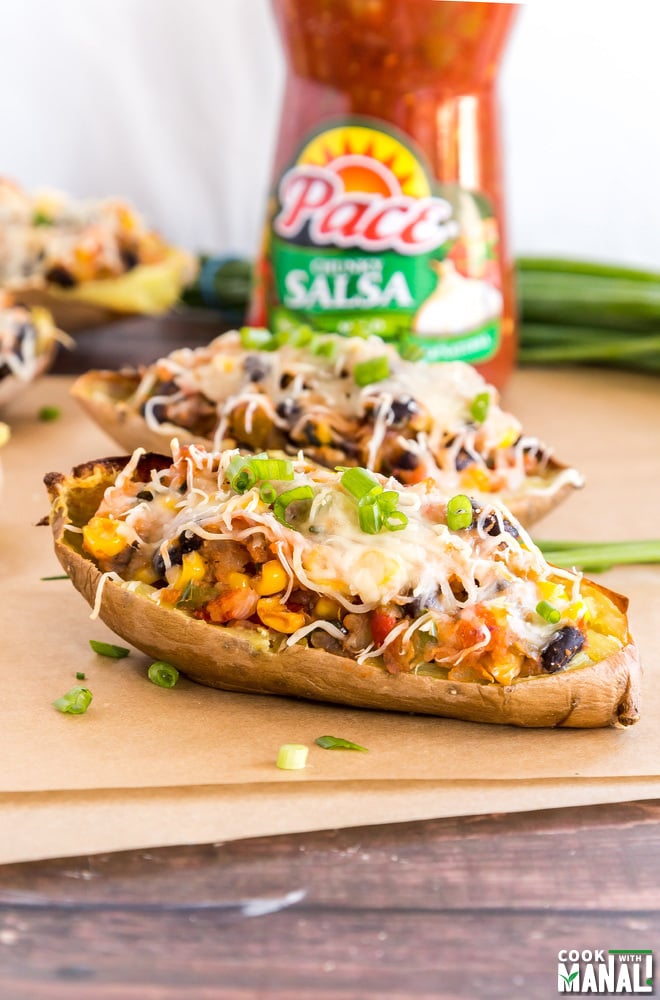 Vegetarian Sweet Potato Skins