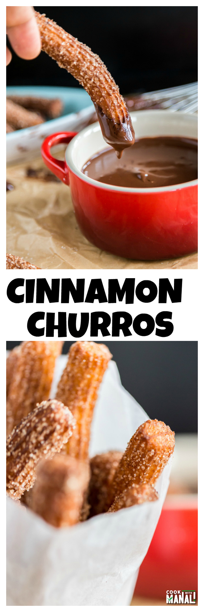 Cinnamon Churros Collage