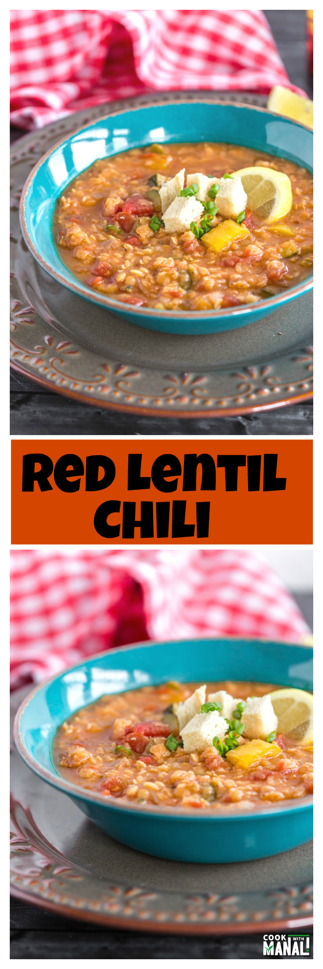 Lentil Chili Collage