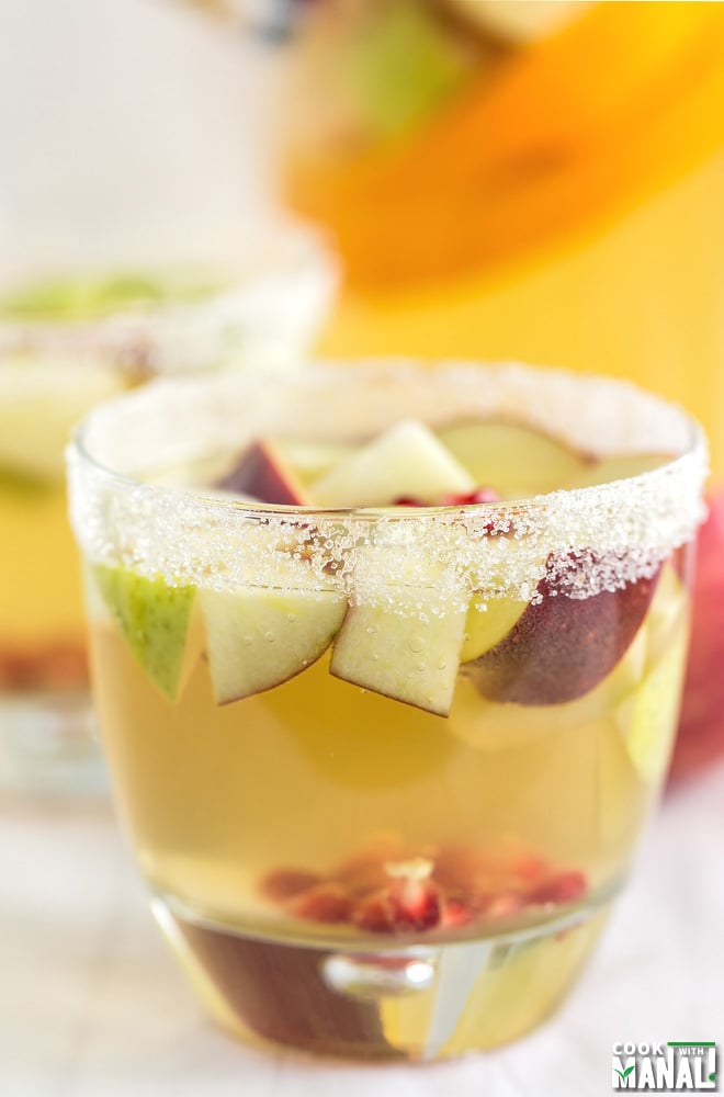 Non Alcoholic Apple Cider Sangria for Fall
