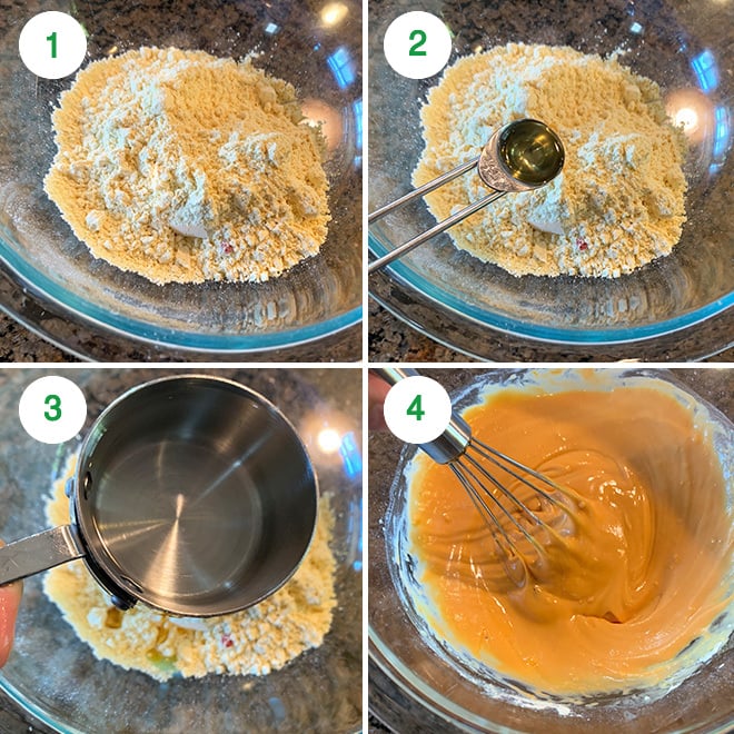 step by step picture collage of making motichoor ladoo at home