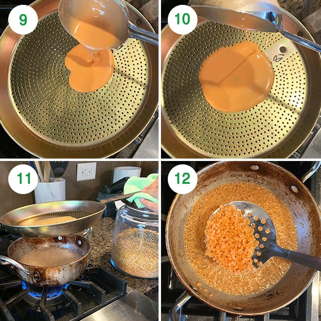 step by step picture collage of making motichoor ladoo at home