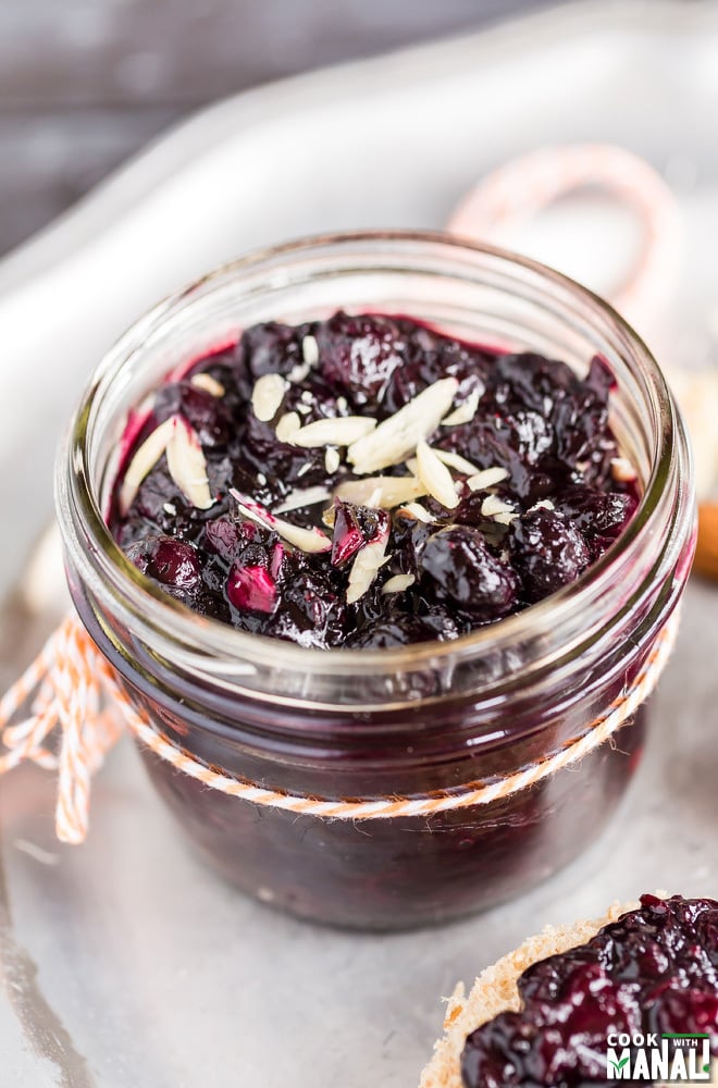 Blueberry Chutney with Almonds Recipe