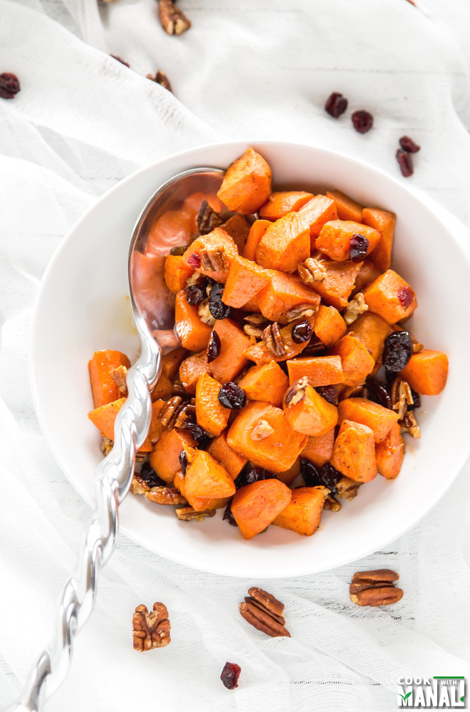 Maple Roasted Brown Butter Sweet Potatoes