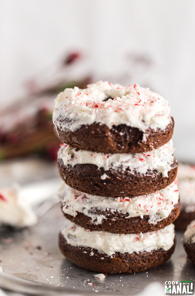 Peppermint Cake Donuts