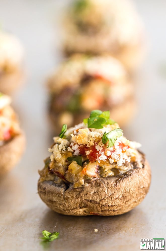 Vegetarian Stuffed Mushrooms Recipe