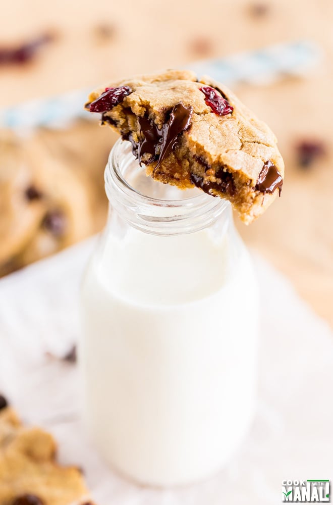 Dark Chocolate Chip Cranberry Cookies Recipe