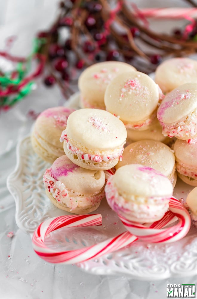 Peppermint Macarons - Cook With Manali