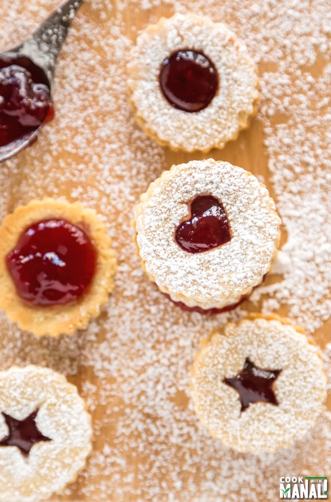 Raspberry Linzer Cookie