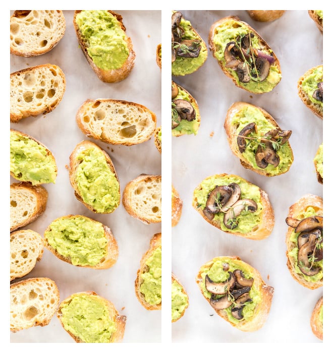 Avocado Mushroom Crostini-2