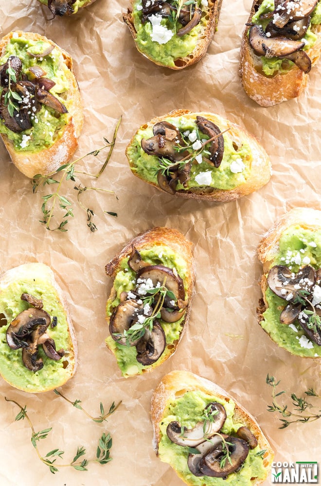 Mushroom Crostini