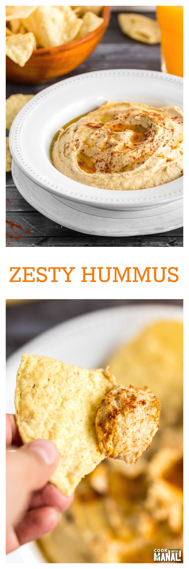 Zesty Hummus Collage