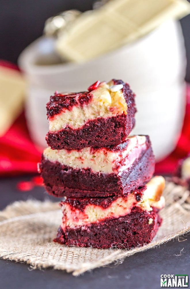 Red Velvet Cheesecake Brownies