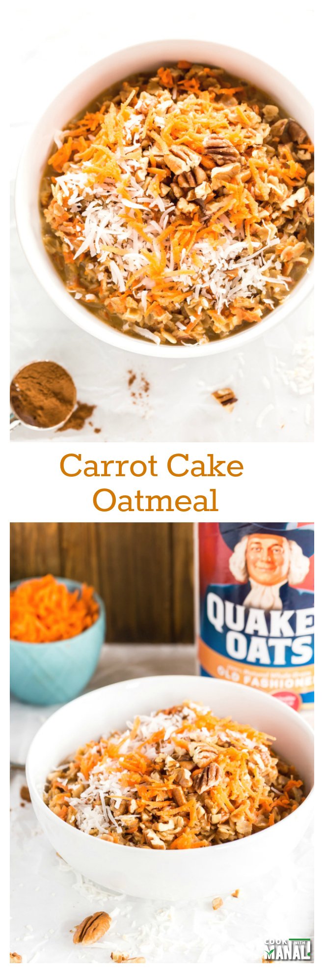 Carrot Cake Oatmeal Collage