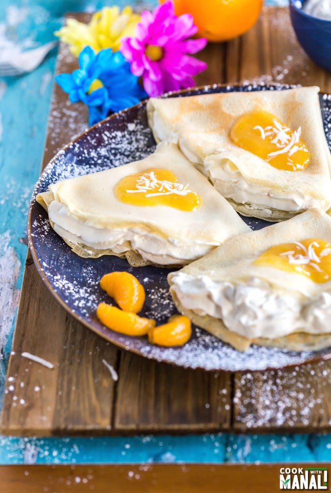 Coconut Orange Crepes