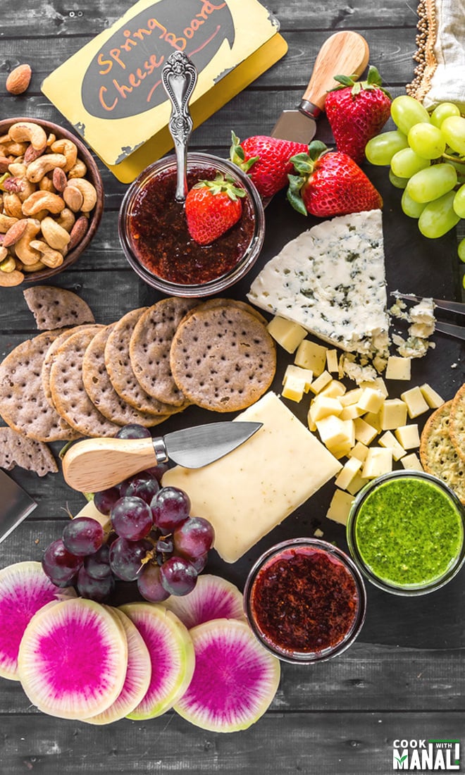 How to Make Spring Cheese Board