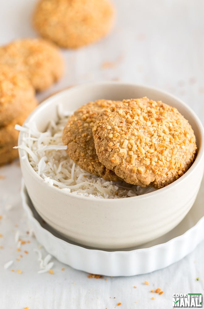 Indian style Coconut Cookies