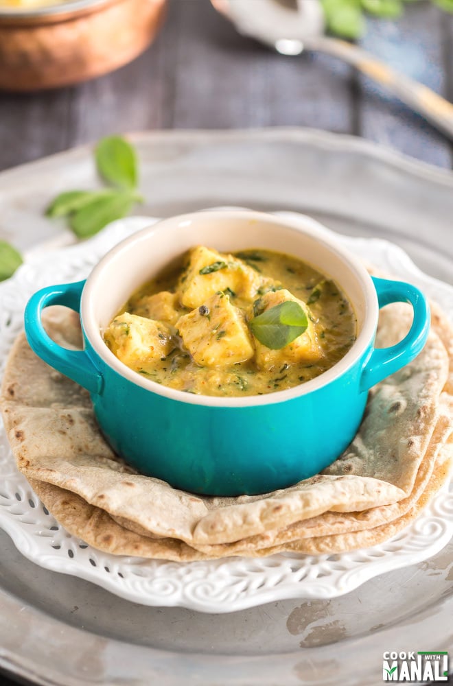  rețetă de Paneer Methi Malai