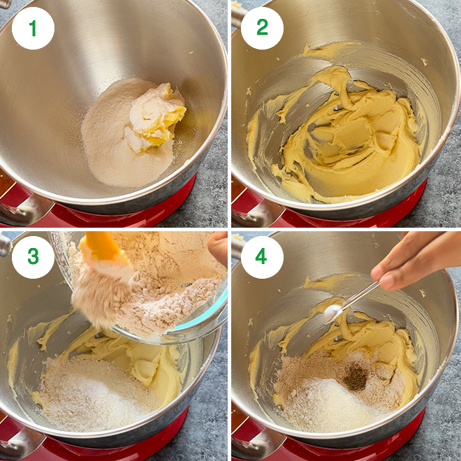 step by step process of making atta biscuits at home