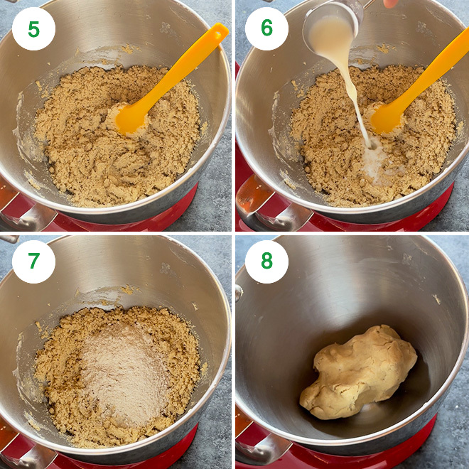 step by step process of making atta biscuits at home