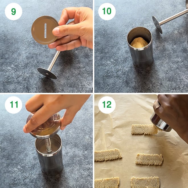 step by step process of making atta biscuits at home