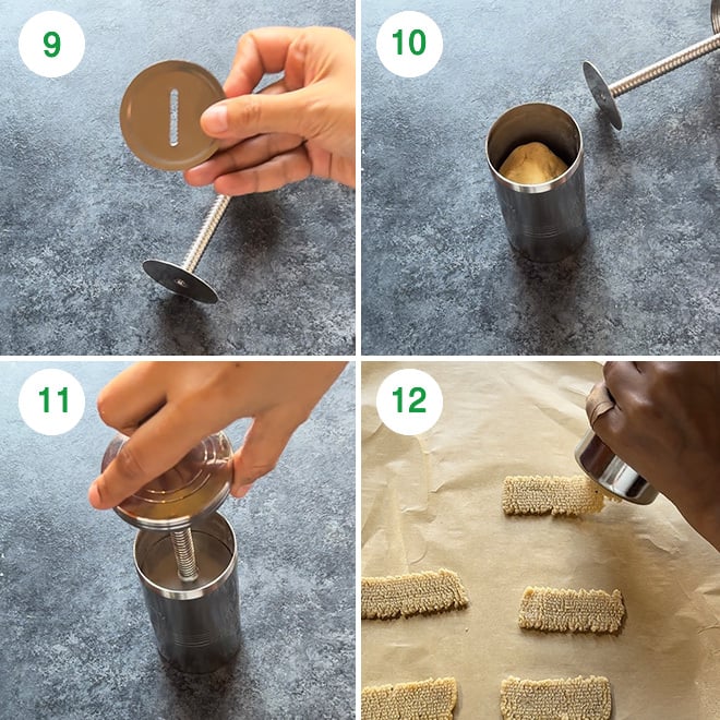 step by step process of making atta biscuits at home