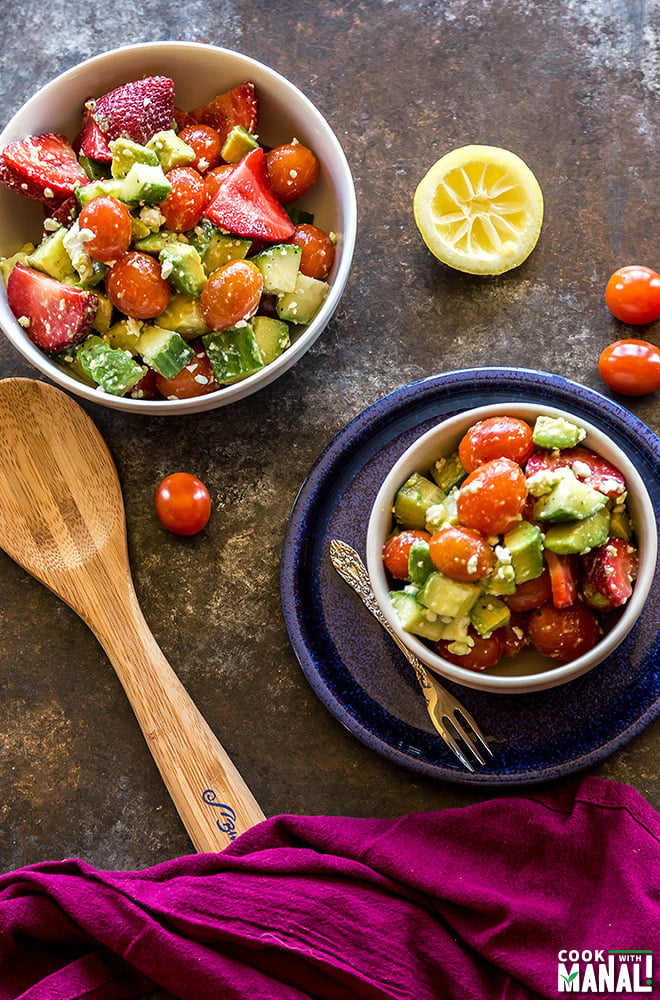 Avocado Tomato Cucumber Salad Recipe