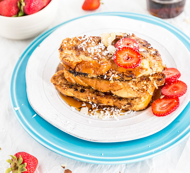 Coconut Almond French Toast