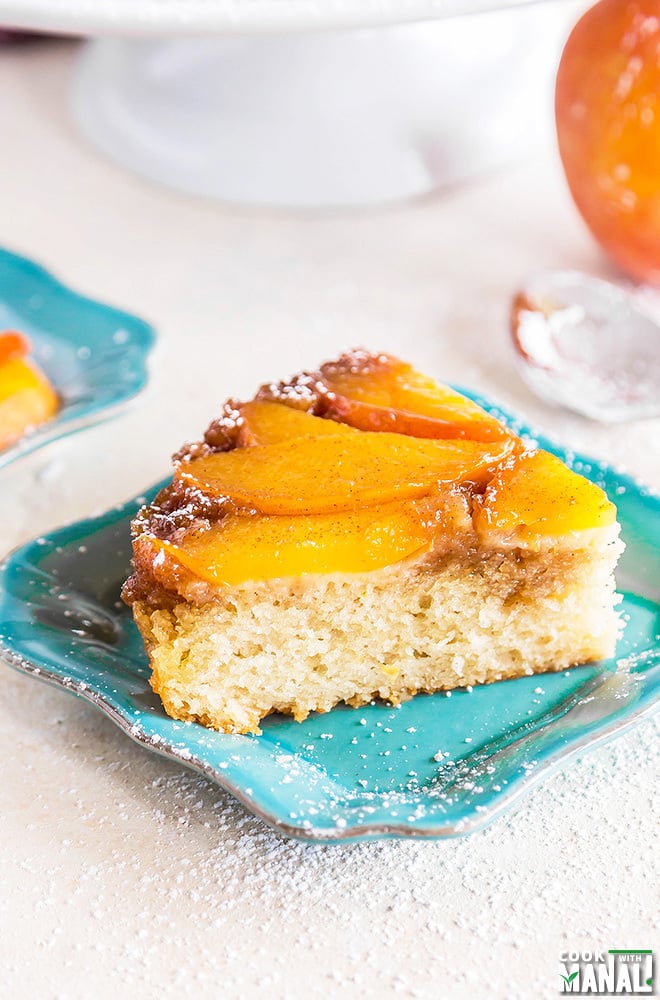 Summer Peach-Upside-Down-Cake