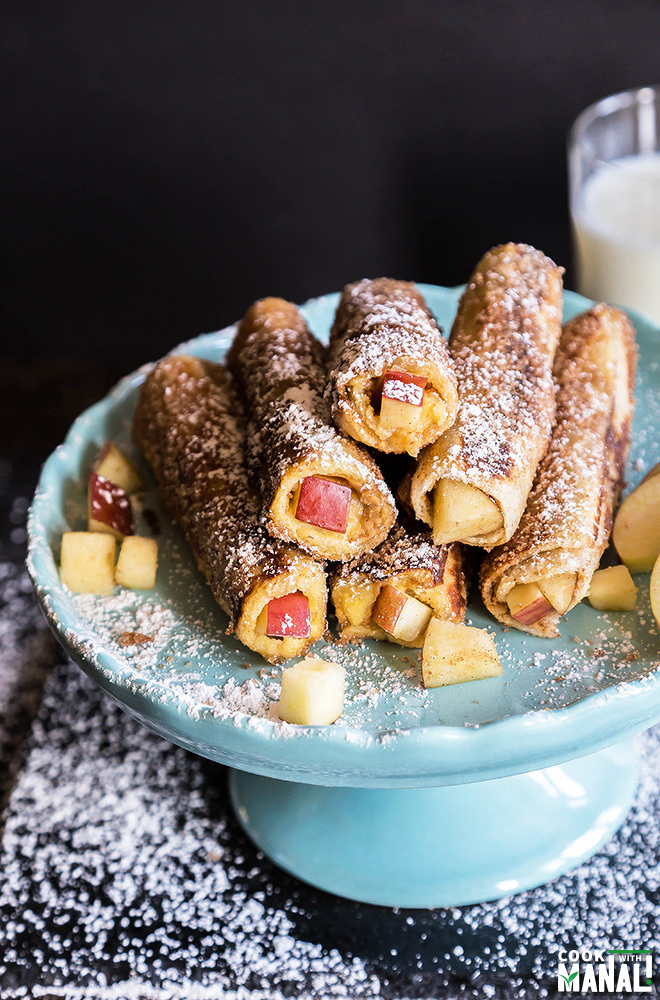 Apple Peanut Butter French Toast Rolls