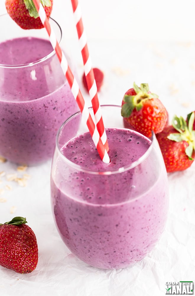 Berry Oats Smoothie