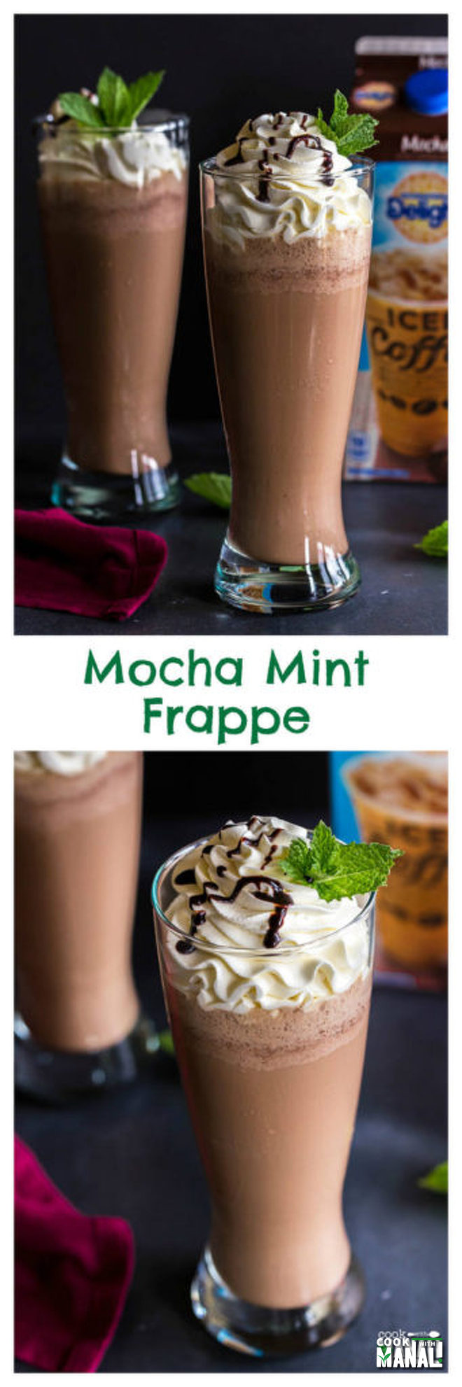 Iced Mocha Mint Frappe - Cook With Manali