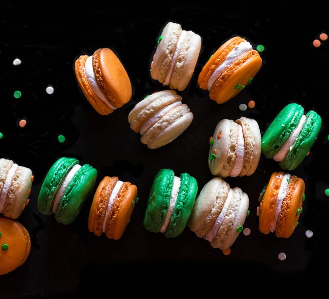 Tricolor Macarons