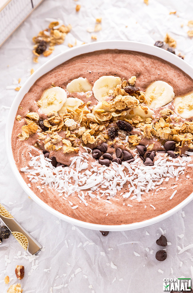 Banana Chocolate Smoothie Bowl