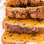 nutella swirled pumpkin bread