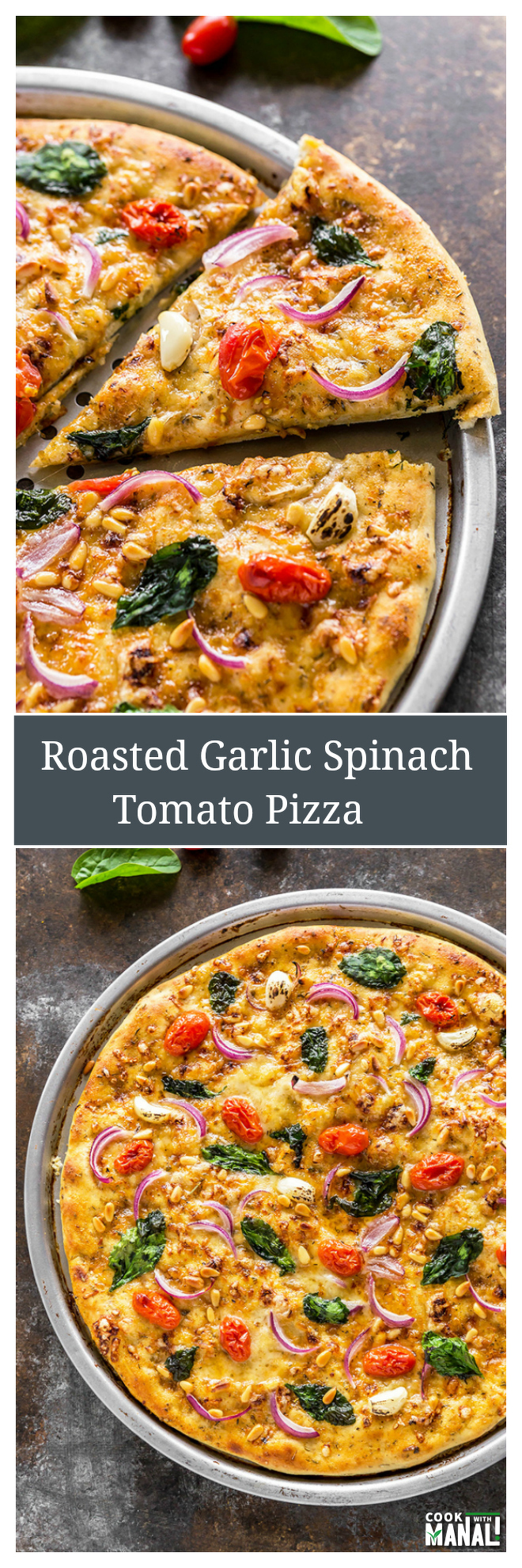 roasted-garlic-spinach-tomato-pizza-collage