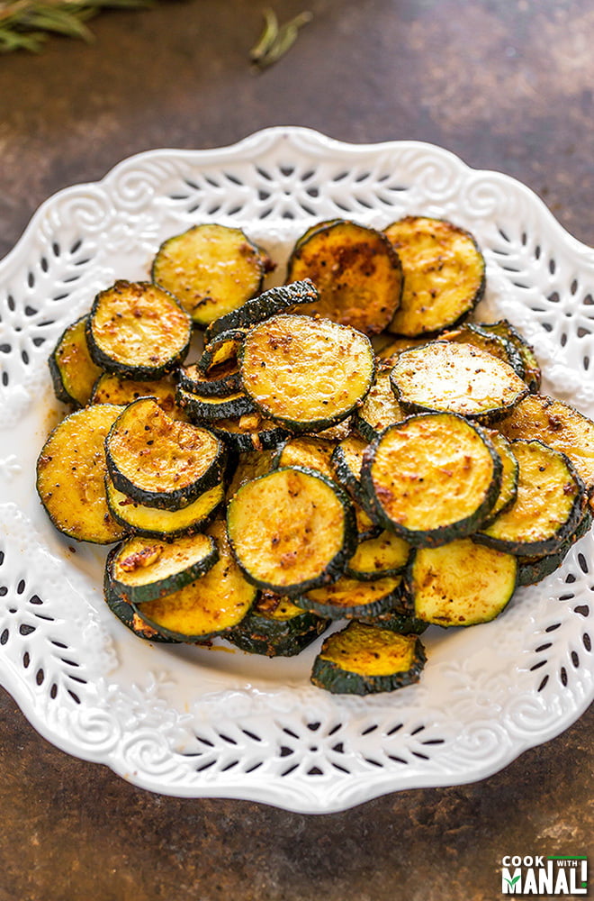 Spicy Roasted Zucchini