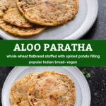 pinterest graphic for aloo paratha