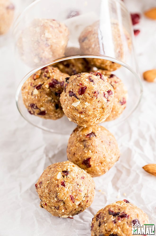 Cranberry Almond Energy Bites