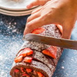 chocolate nutella cake roll