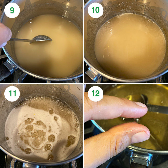 step by step picture collage of making besan burfi at home