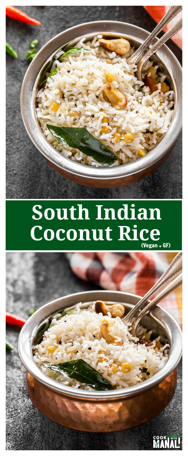 South Indian Coconut Rice - Cook With Manali