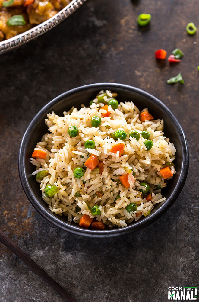 Indo Chinese Fried Rice - Cook With Manali